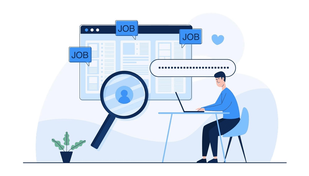 Job search illustration